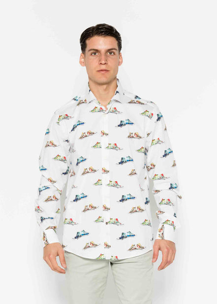 CAMISA ESTAMPADA ELASTÁN CANVAS