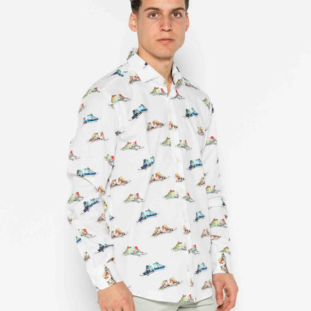 CAMISA ESTAMPADA ELASTÁN CANVAS