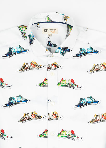 CAMISA ESTAMPADA ELASTÁN CANVAS