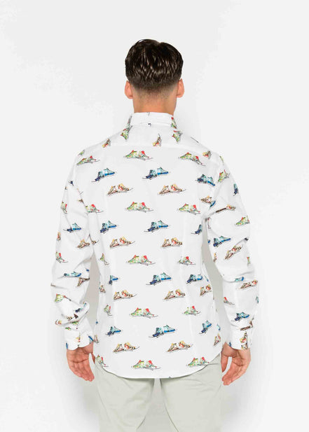CAMISA ESTAMPADA ELASTÁN CANVAS