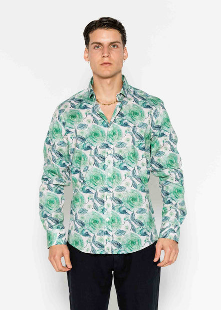 CAMISA ESTAMPADA ELASTÁN KIWI