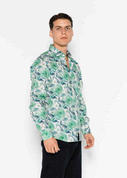 CAMISA ESTAMPADA ELASTÁN KIWI