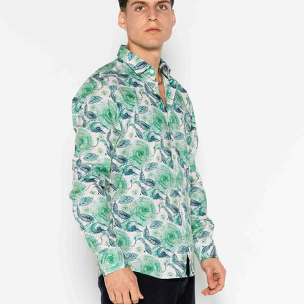 CAMISA ESTAMPADA ELASTÁN KIWI