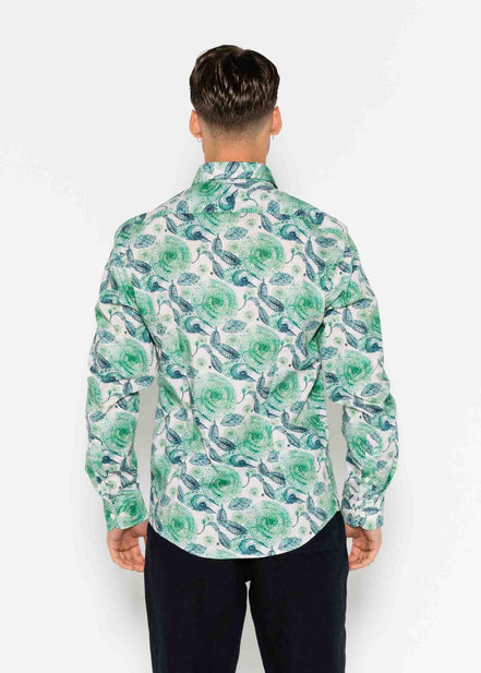 CAMISA ESTAMPADA ELASTÁN KIWI