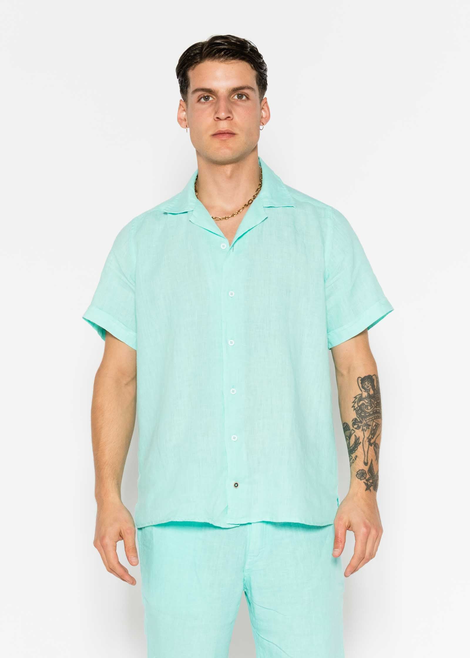 CAMISA MC BOWLING LINO