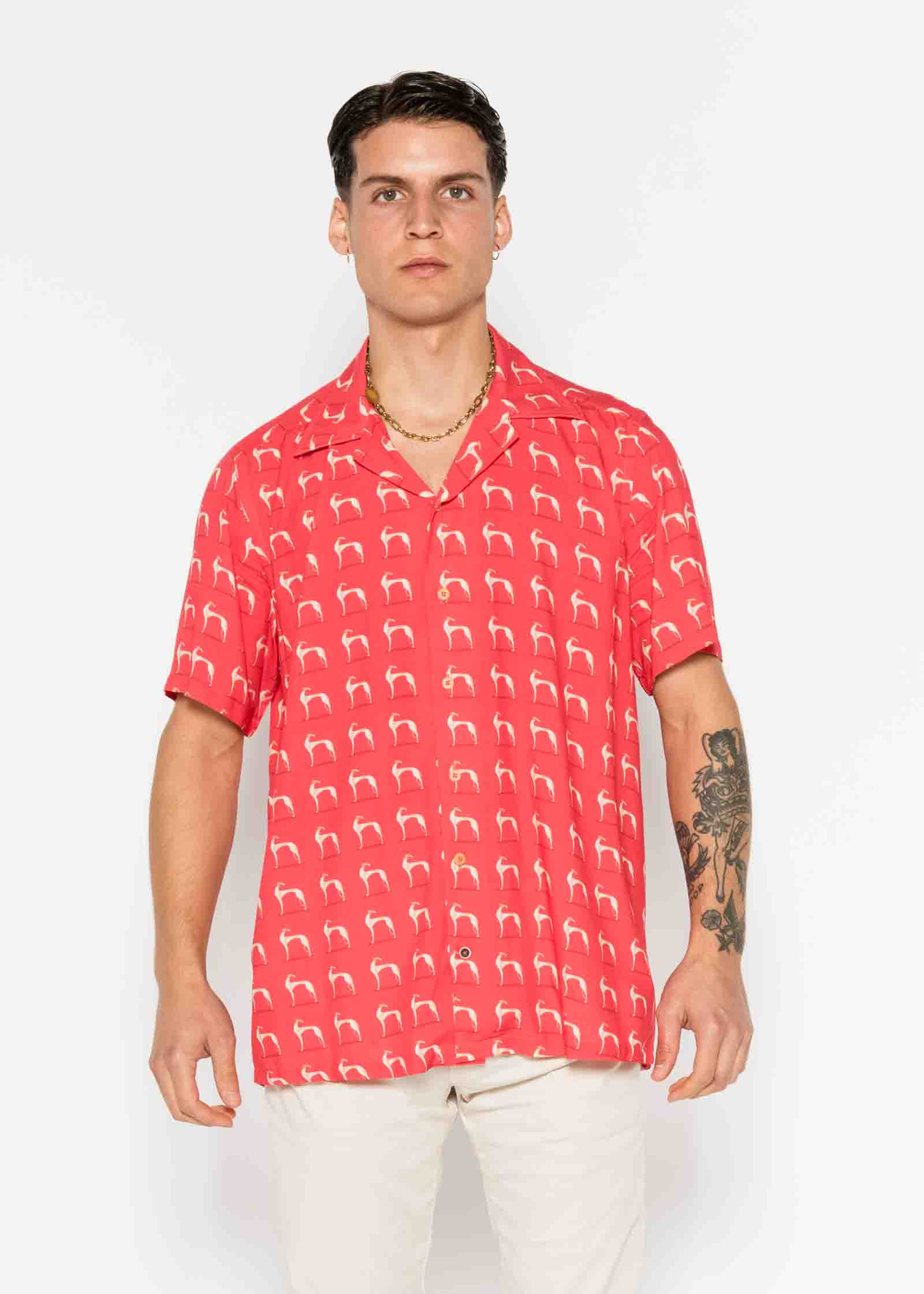 CAMISA M/C BOWLING VISCOSA GALGO