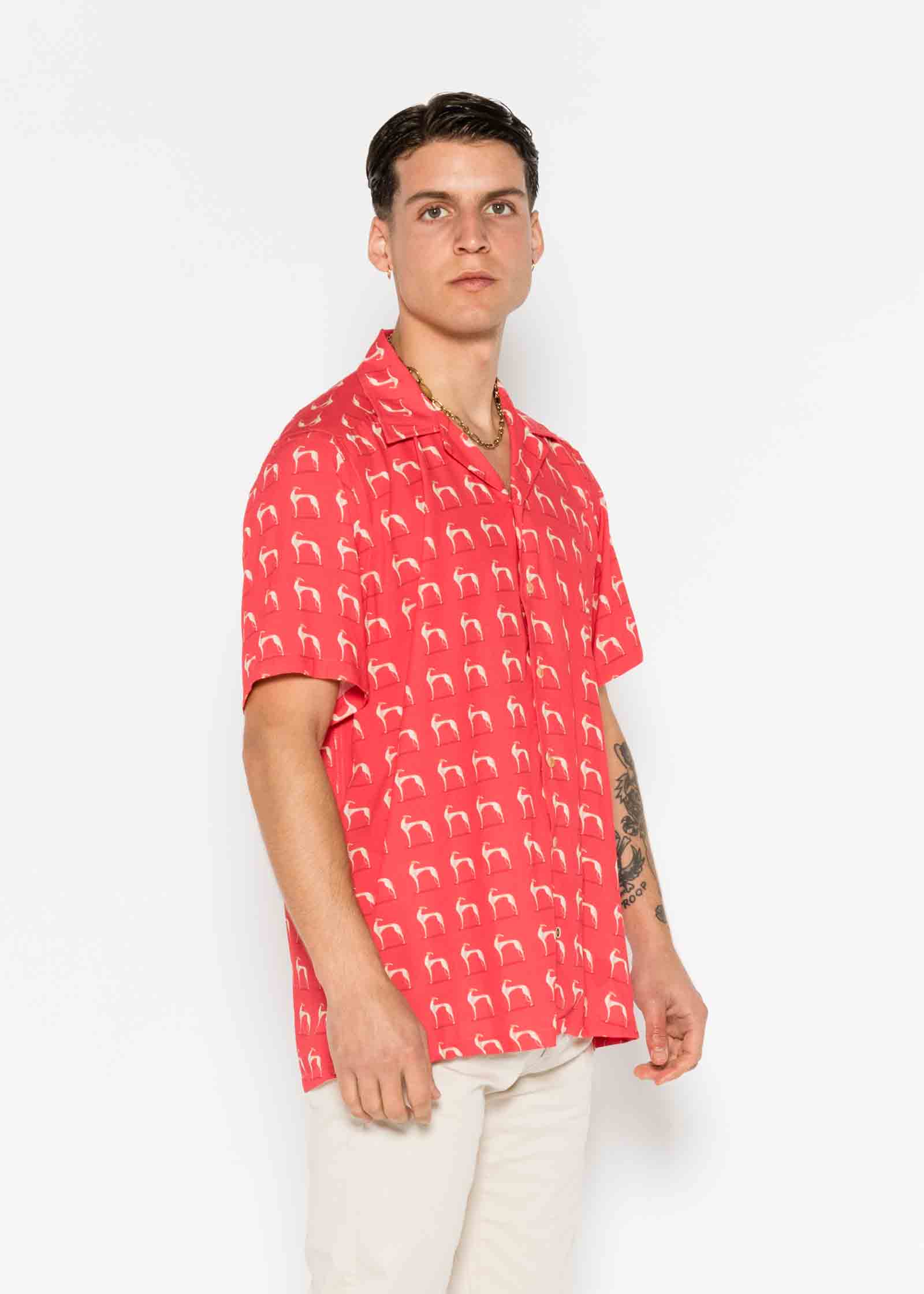 CAMISA M/C BOWLING VISCOSA GALGO