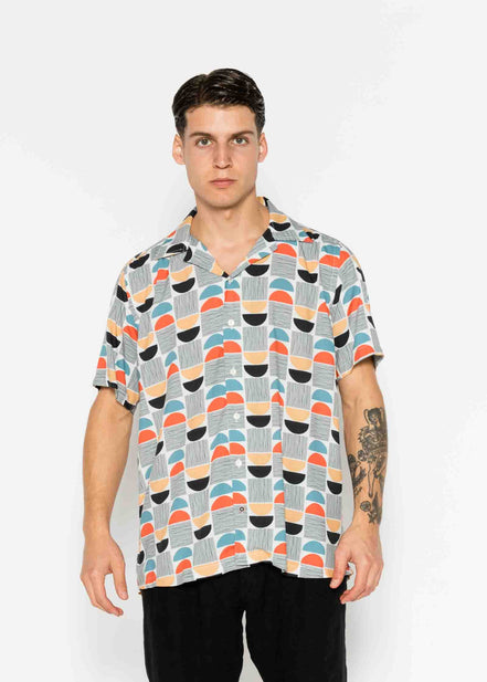 CAMISA M/C BOWLING VISCOSA MINIMALIST