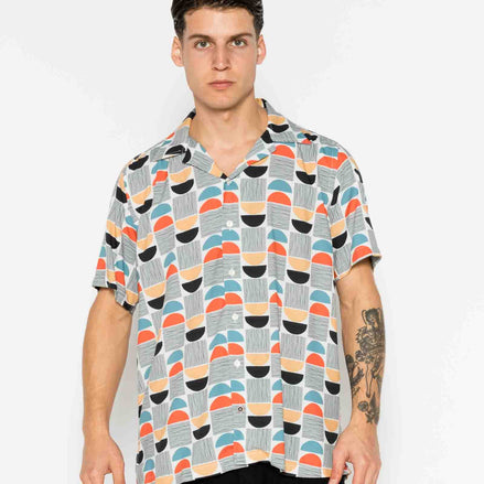 CAMISA M/C BOWLING VISCOSA MINIMALIST