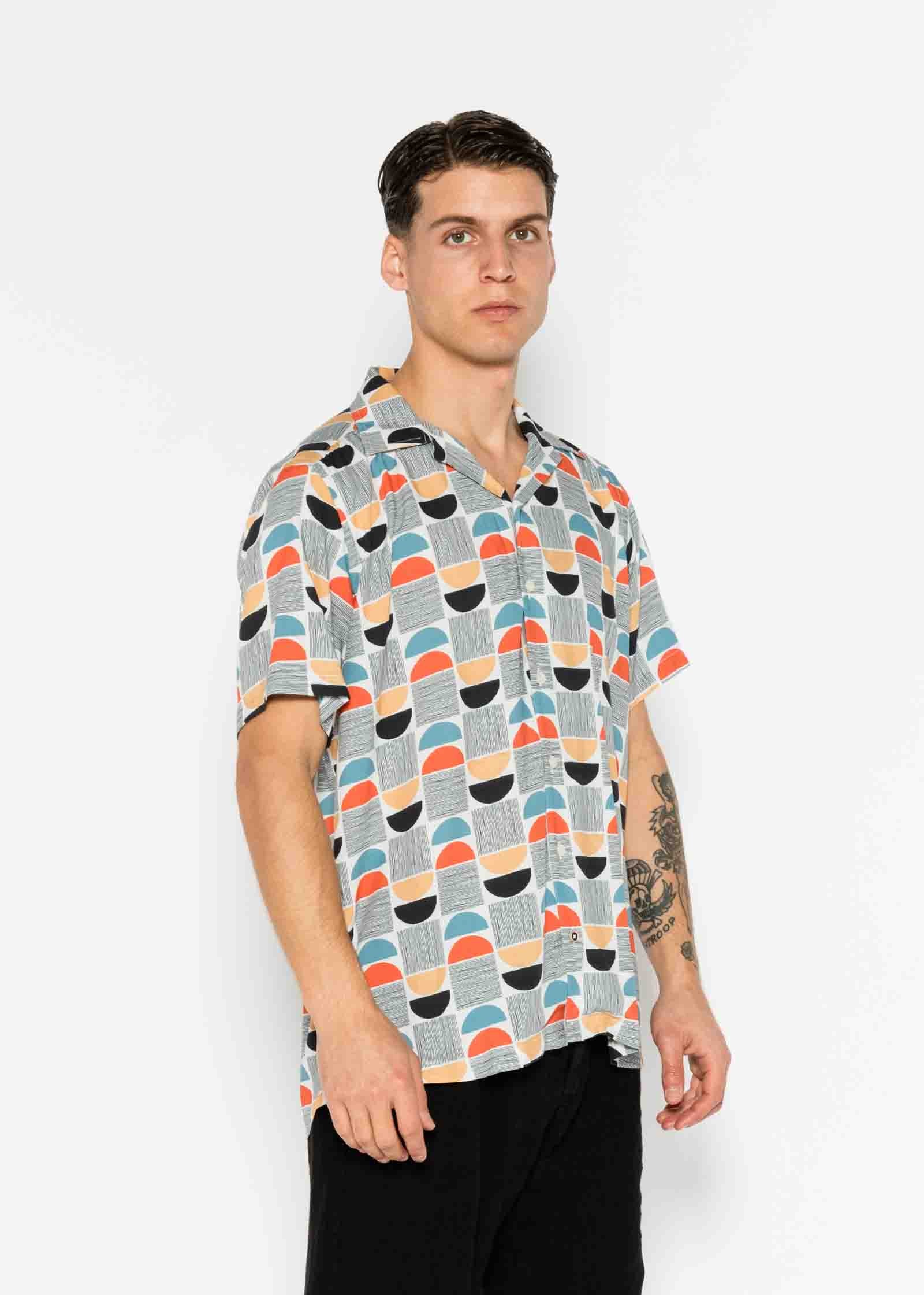 CAMISA M/C BOWLING VISCOSA MINIMALIST