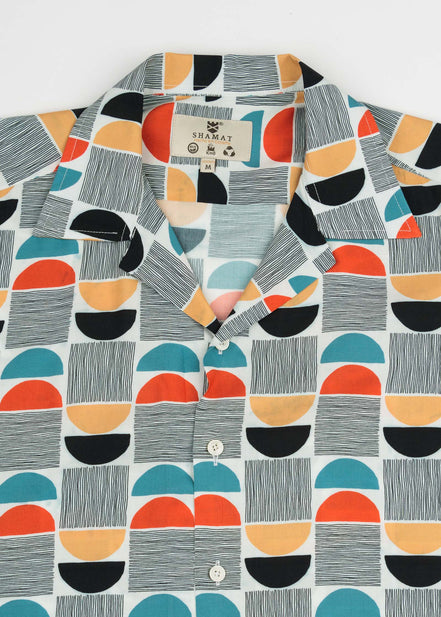 CAMISA M/C BOWLING VISCOSA MINIMALIST