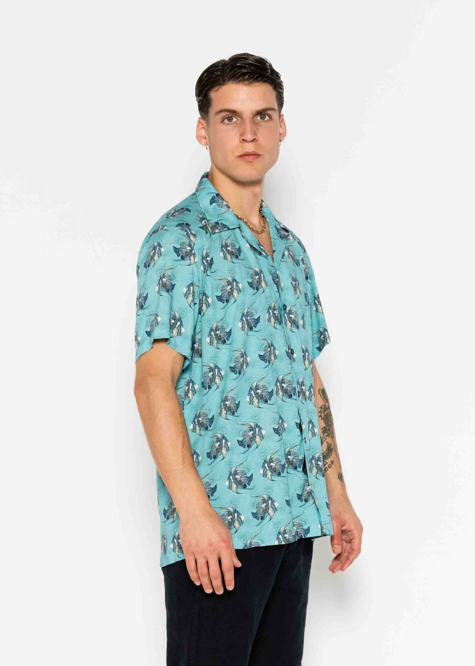 CAMISA M/C BOWLING VISCOSA HYPNOTIC