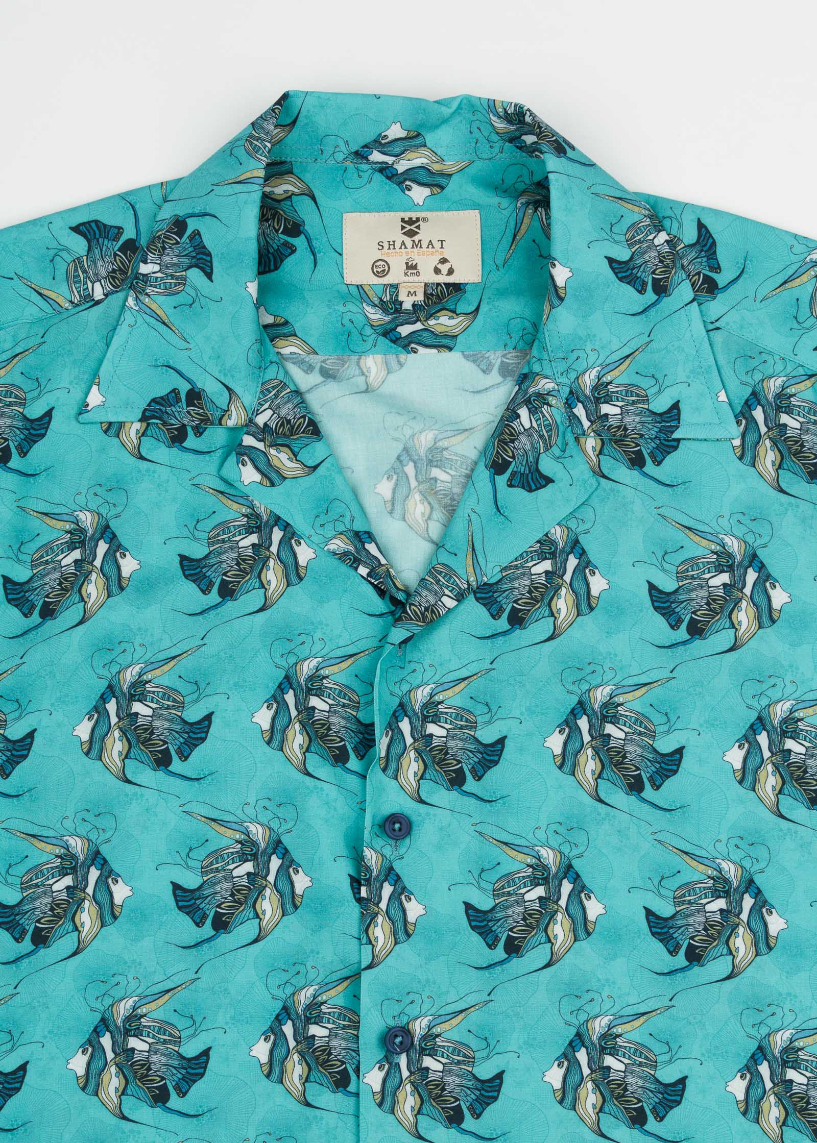 CAMISA M/C BOWLING VISCOSA HYPNOTIC