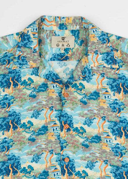 CAMISA M/C BOWLING VISCOSA JAPAN