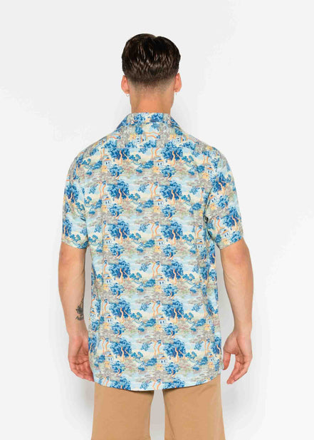 CAMISA M/C BOWLING VISCOSA JAPAN