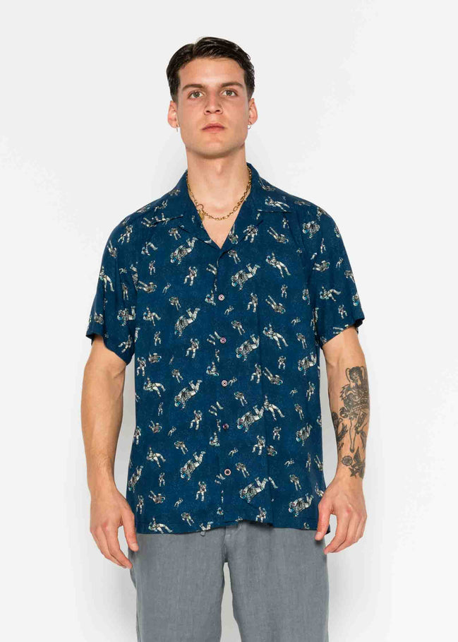 CAMISA M/C BOWLING VISCOSA SPACE