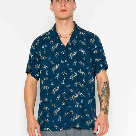 CAMISA M/C BOWLING VISCOSA SPACE