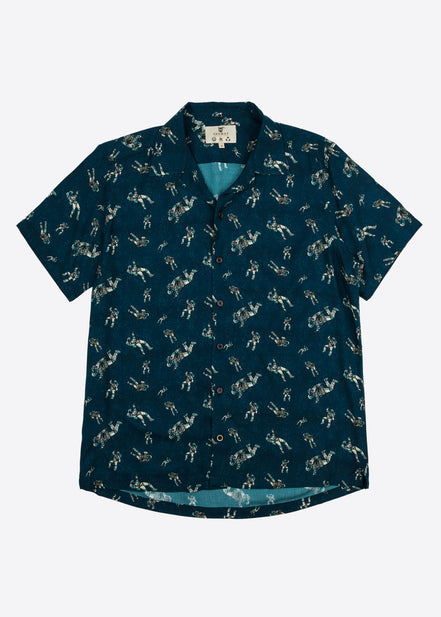 CAMISA M/C BOWLING VISCOSA SPACE