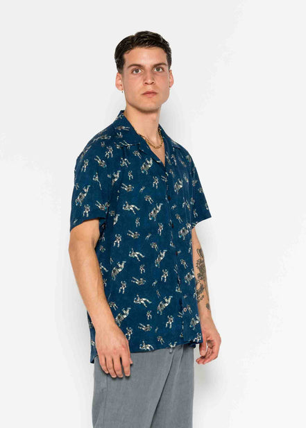 CAMISA M/C BOWLING VISCOSA SPACE