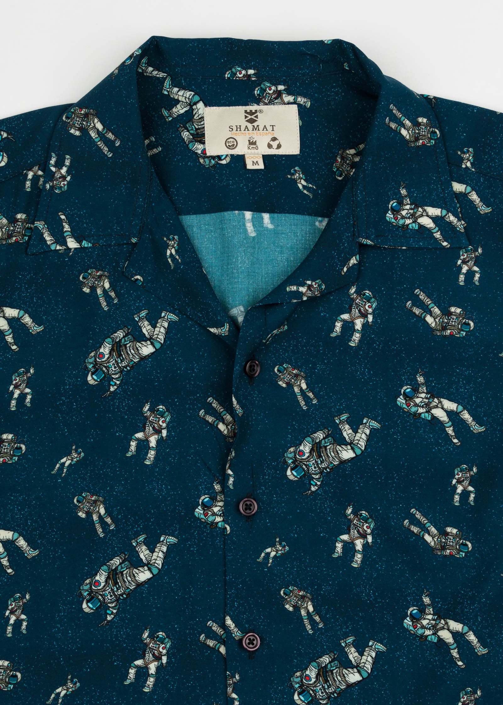 CAMISA M/C BOWLING VISCOSA SPACE