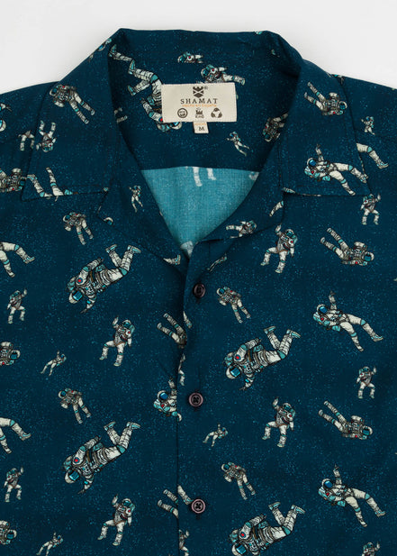 CAMISA M/C BOWLING VISCOSA SPACE