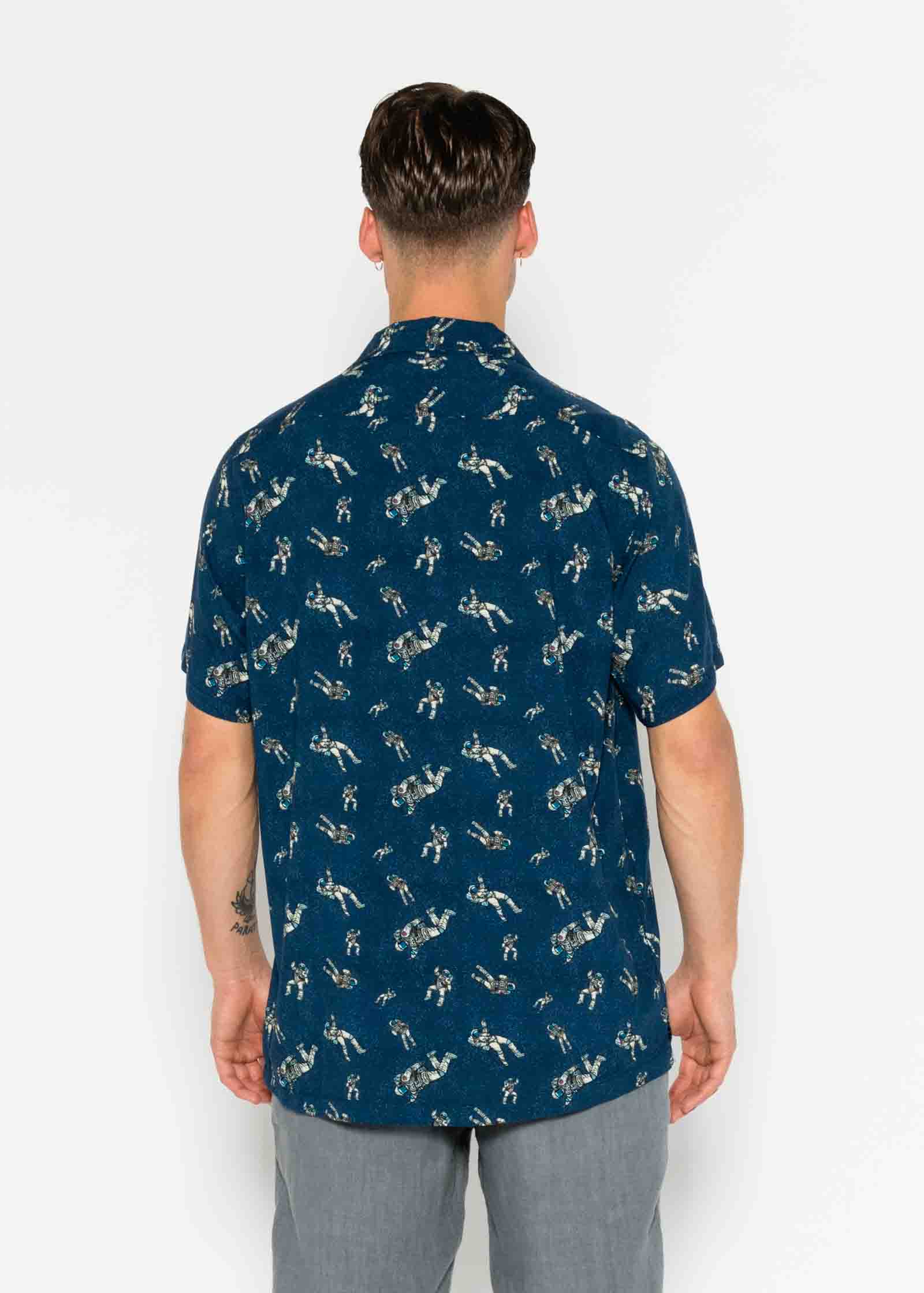 CAMISA M/C BOWLING VISCOSA SPACE