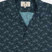 CAMISA M/C BOWLING VISCOSA METAL