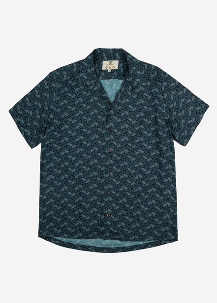 CAMISA M/C BOWLING VISCOSA METAL