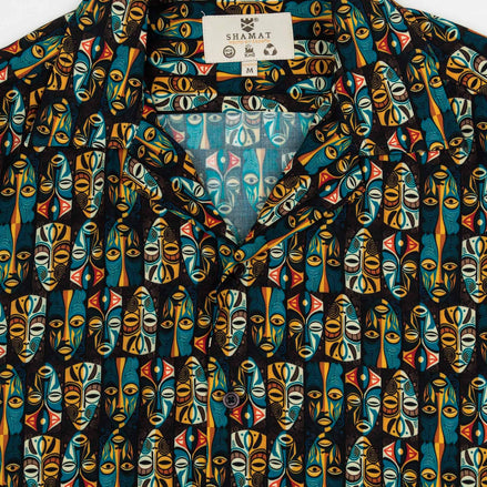 CAMISA M/C BOWLING VOILÈ TRIBAL