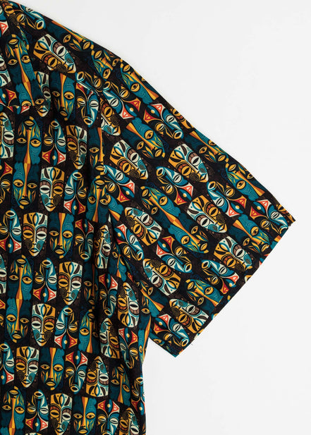 CAMISA M/C BOWLING VOILÈ TRIBAL