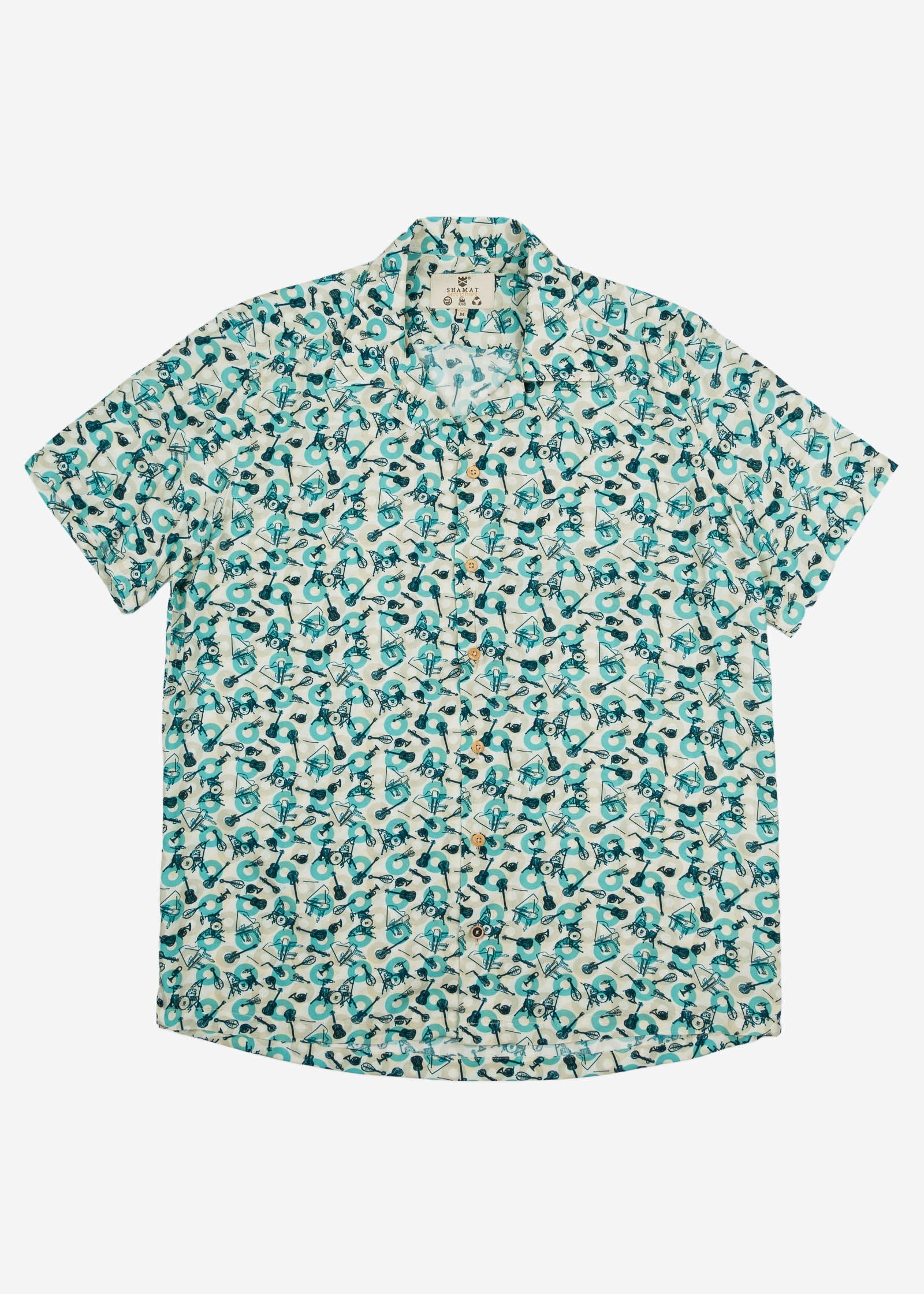 CAMISA M/C BOWLING VISCOSA BAND