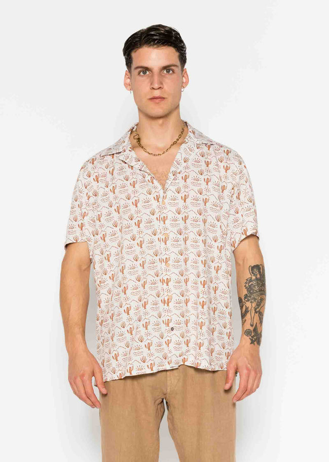 CAMISA M/C BOWLING VISCOSA DESERT