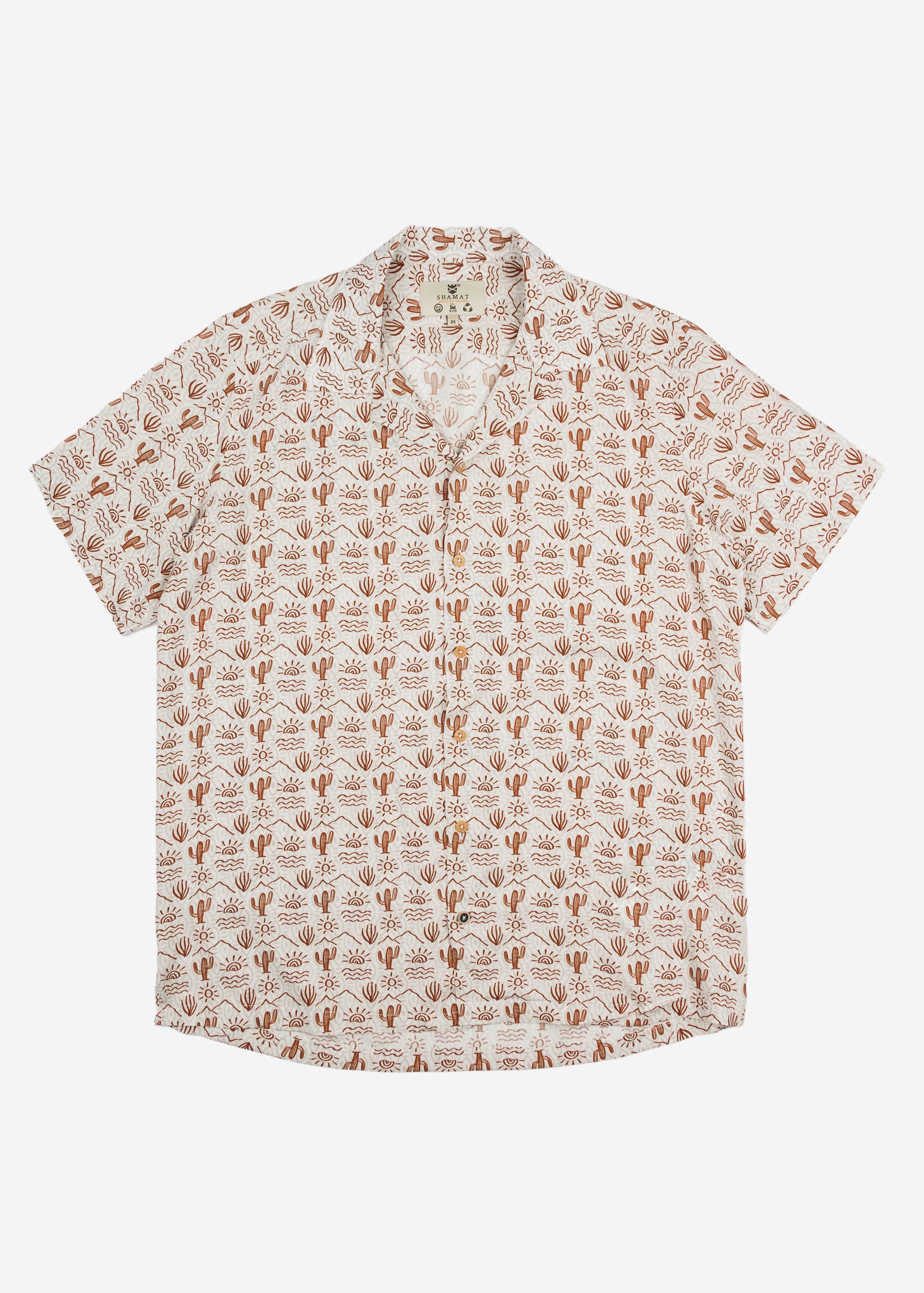 CAMISA M/C BOWLING VISCOSA DESERT