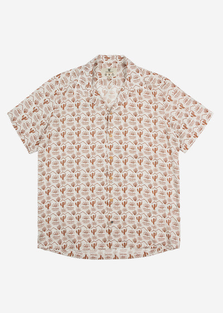 CAMISA M/C BOWLING VISCOSA DESERT