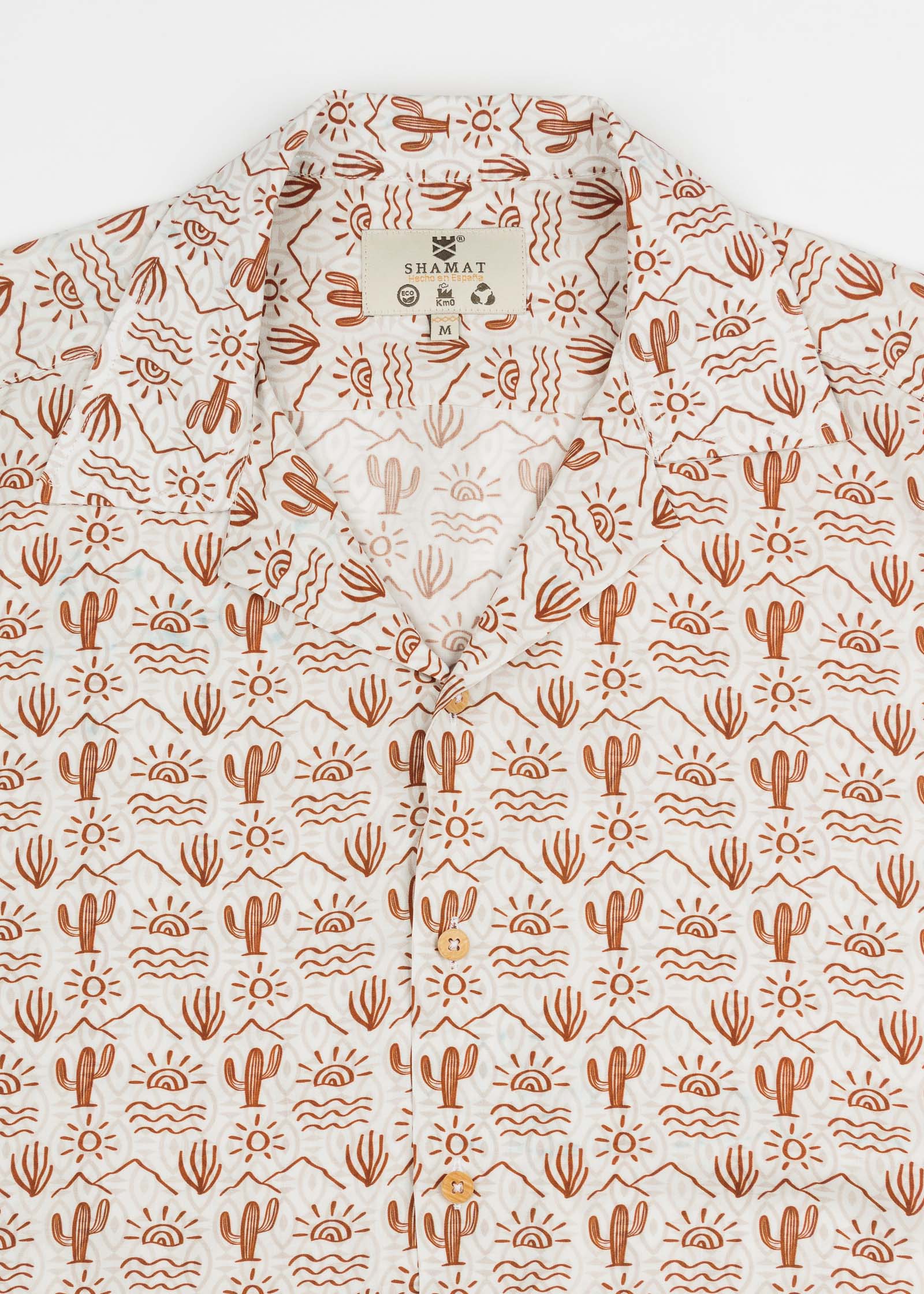 CAMISA M/C BOWLING VISCOSA DESERT