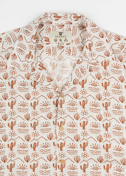 CAMISA M/C BOWLING VISCOSA DESERT