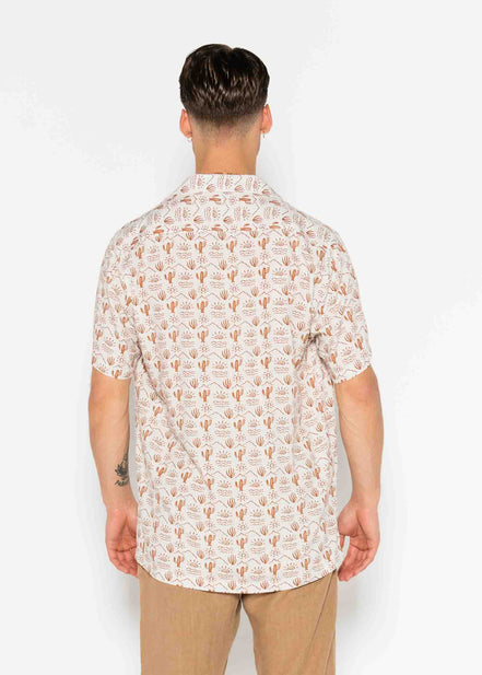 CAMISA M/C BOWLING VISCOSA DESERT