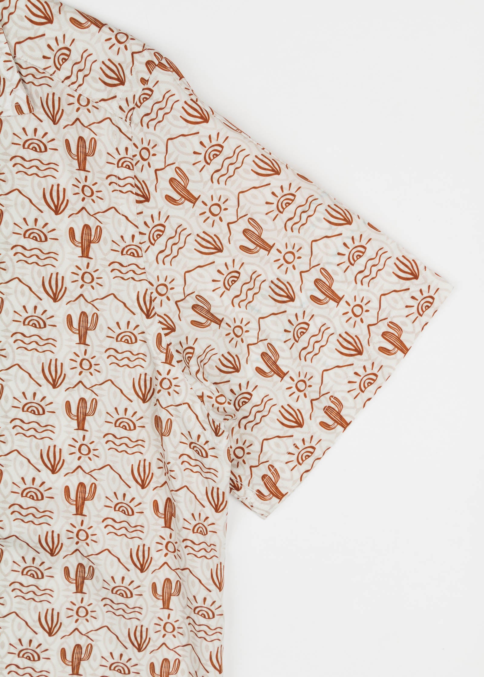 CAMISA M/C BOWLING VISCOSA DESERT