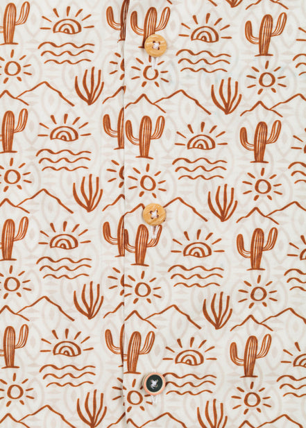 CAMISA M/C BOWLING VISCOSA DESERT