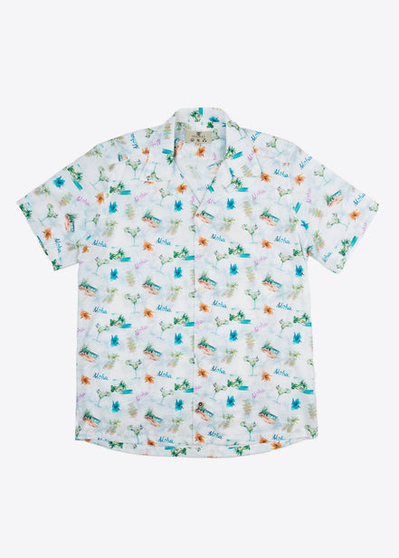 CAMISA M/C BOWLING VOILÈ ALOHA