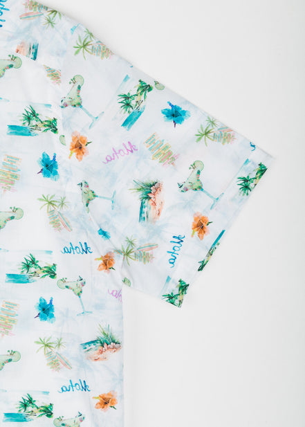 CAMISA M/C BOWLING VOILÈ ALOHA