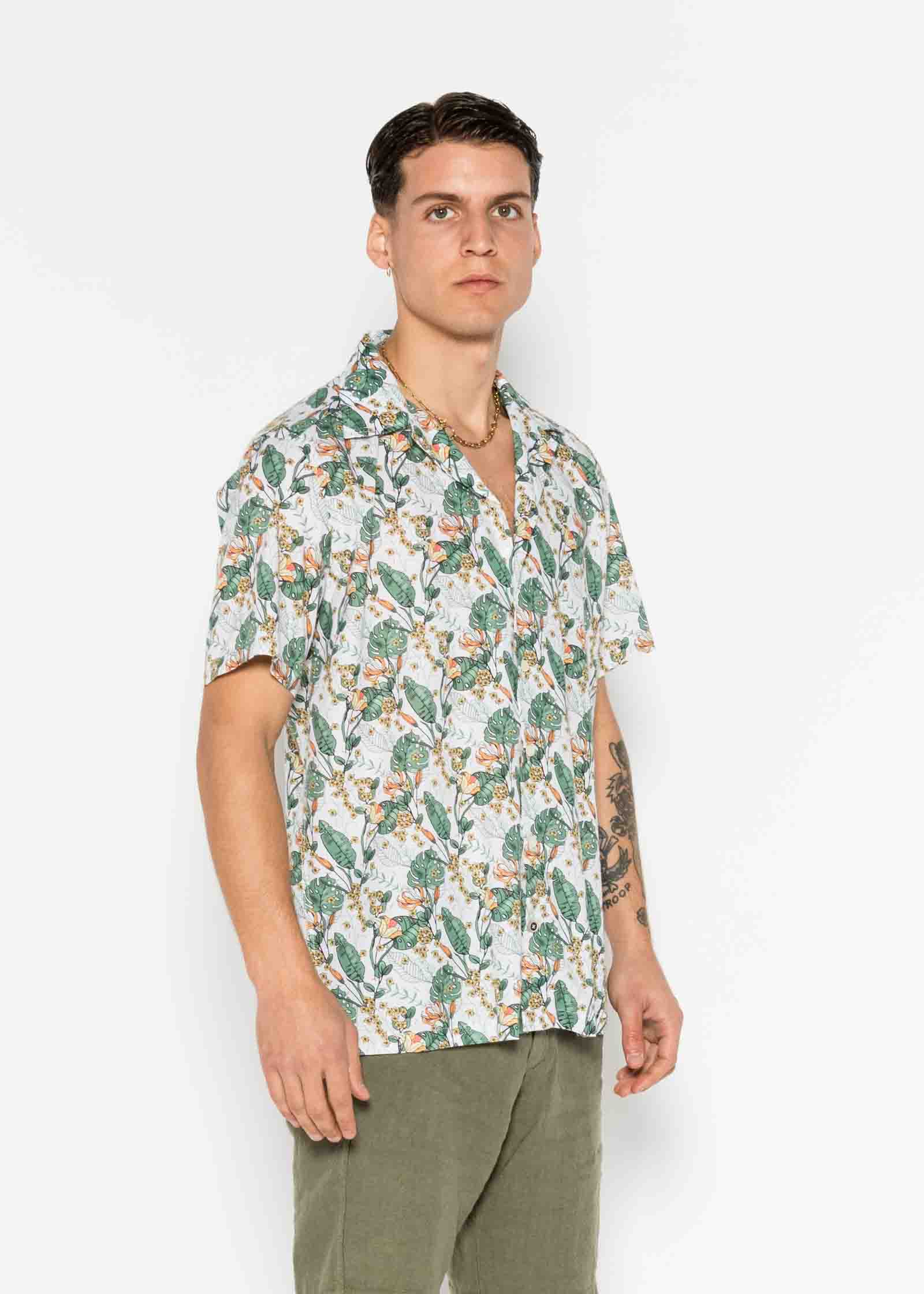 CAMISA M/C BOWLING VOILÈ NARCISO