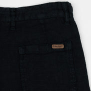 BERMUDA DE LINO CON CORDÓN