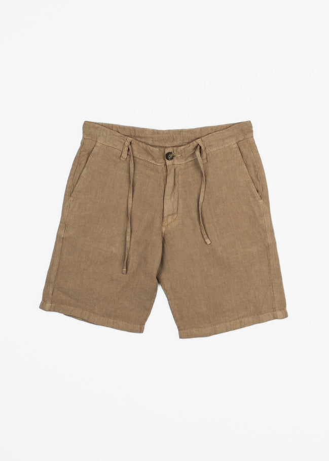 BERMUDA DE LINO CON CORDÓN