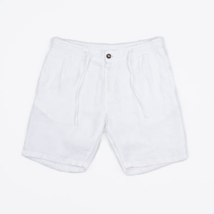 BERMUDA DE LINO CON PINZAS