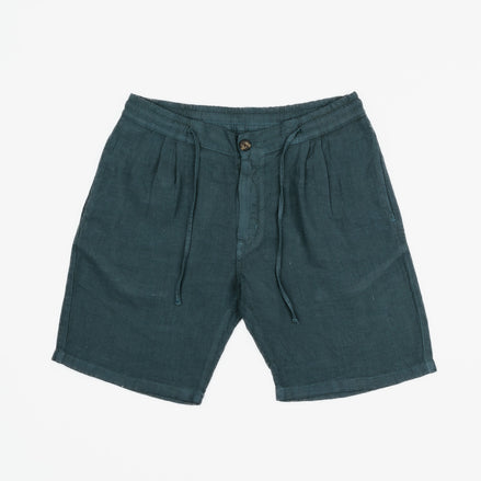 BERMUDA DE LINO CON PINZAS
