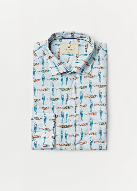 CAMISA M/L 100% ALGODON VOILÉ
