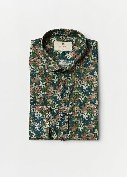 CAMISA ALGODÓN ESTAMPADA CAMOUFLAGE