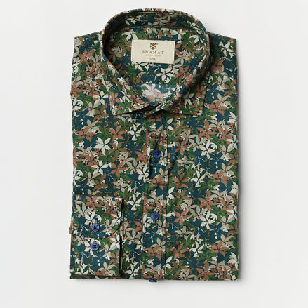 CAMISA ALGODÓN ESTAMPADA CAMOUFLAGE