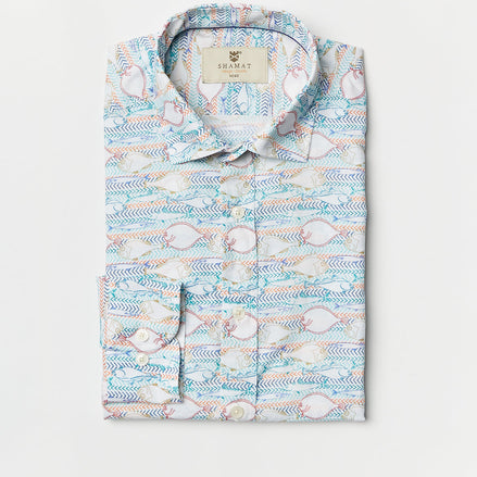 CAMISA M/L 100% ALGODON VOILÉ